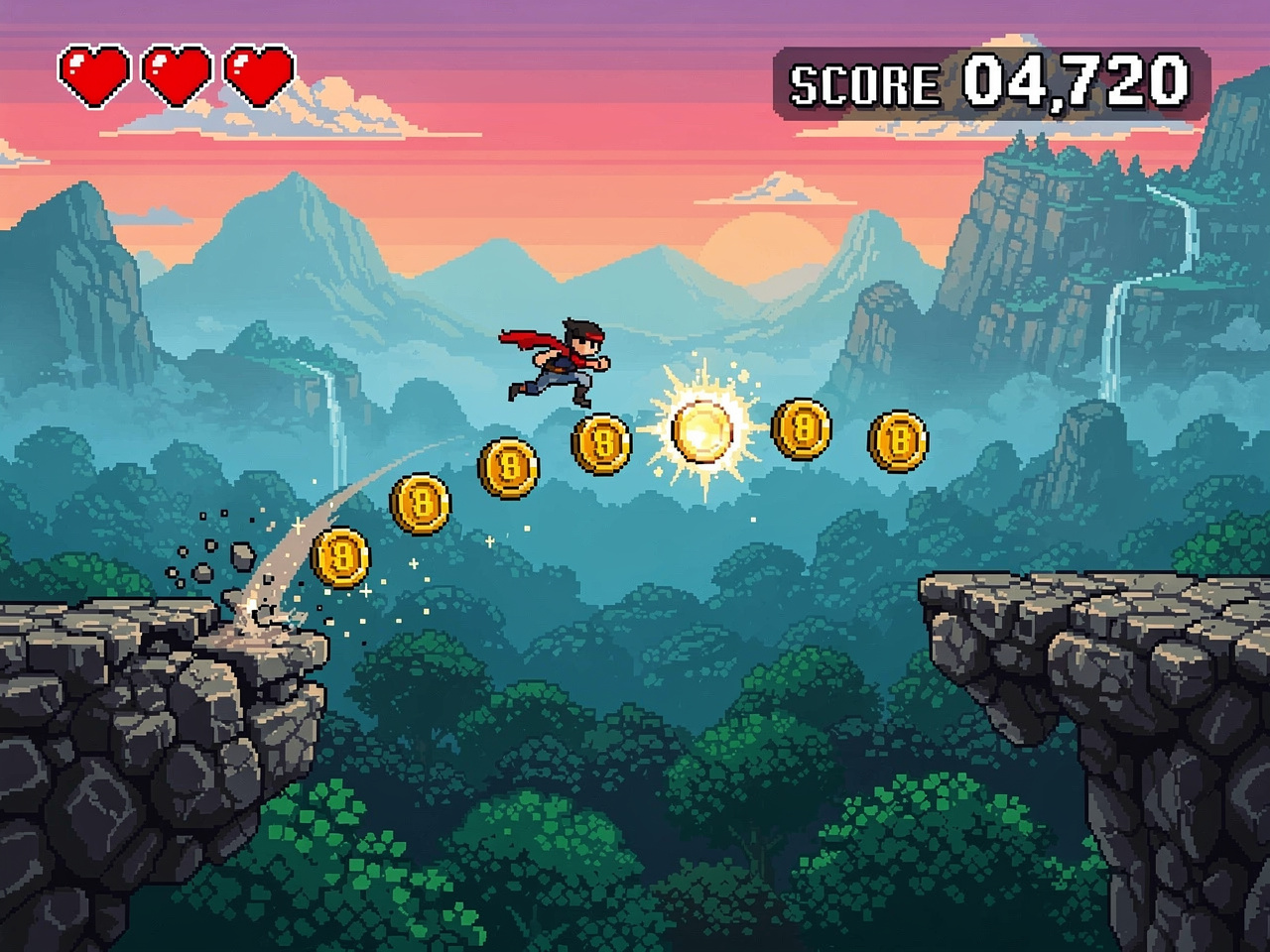 Concept art illustrating the Platformer genre