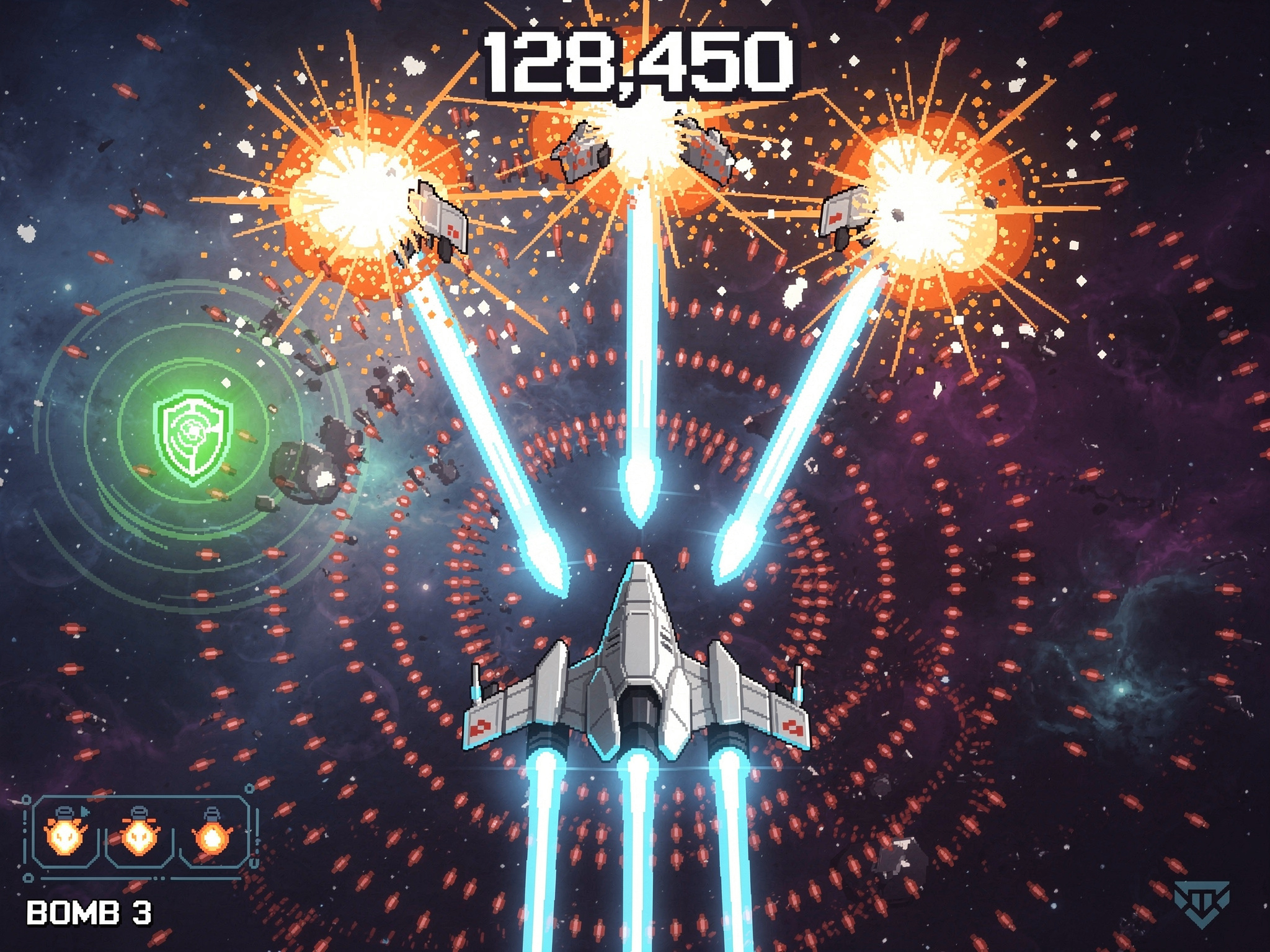 Concept art illustrating the Space Shooter genre